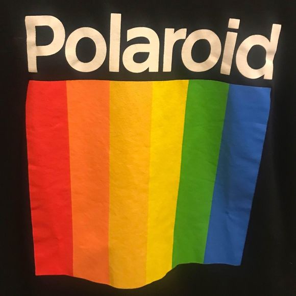 Men’s size Large black Polaroid t-shirt by We love fine - Picture 2 of 5